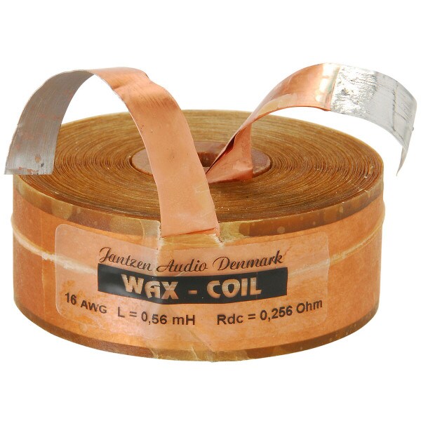 Main product image for Jantzen 8590 0.56mH 16 AWG Copper Foil Wax Coil 255-509